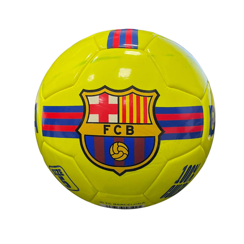 Balón Fútbol FC Barcelona Amarillo Fluor Talla 5- JBB1020 3/6