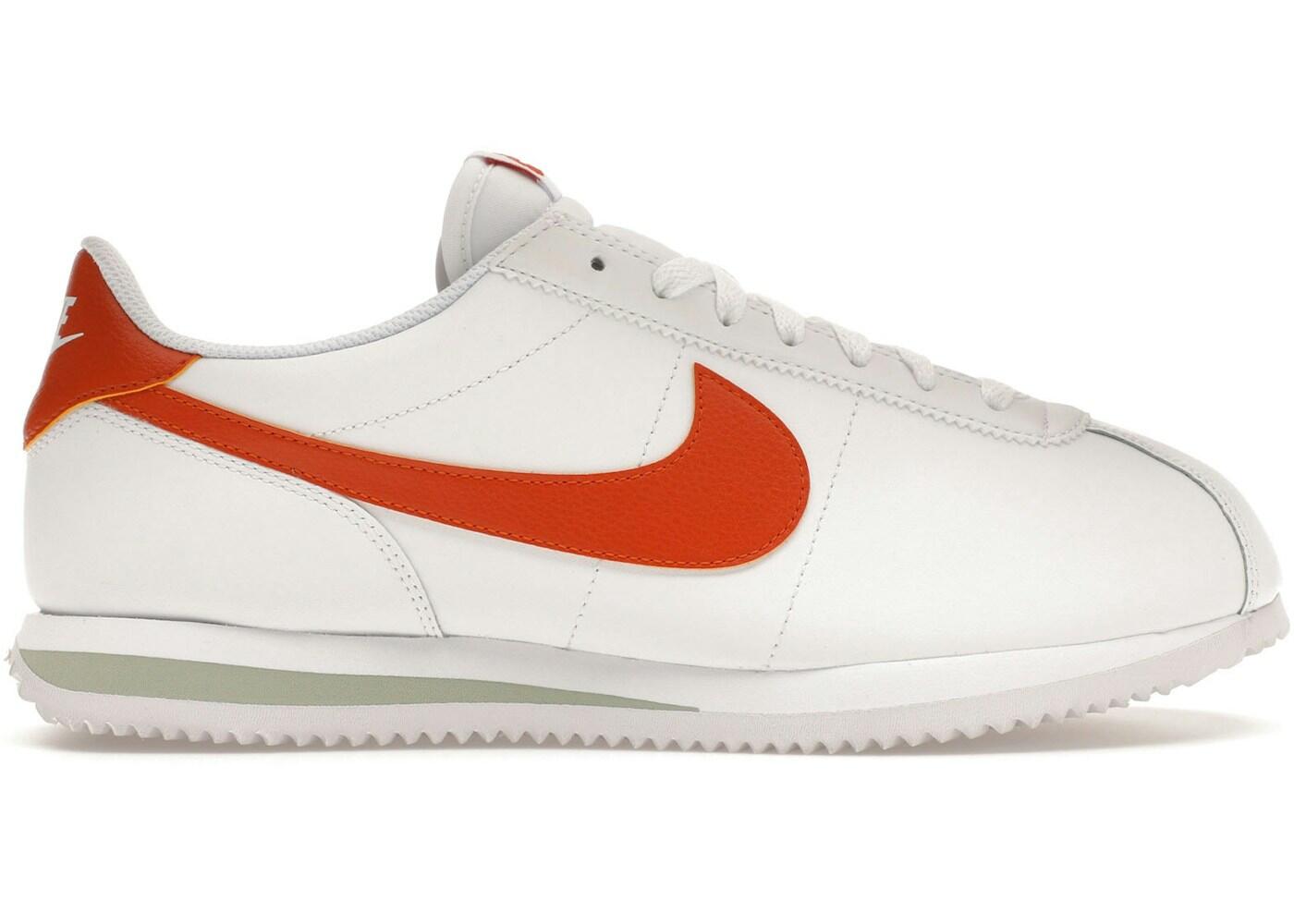 Nike Cortez White Campfire Orange 2/2
