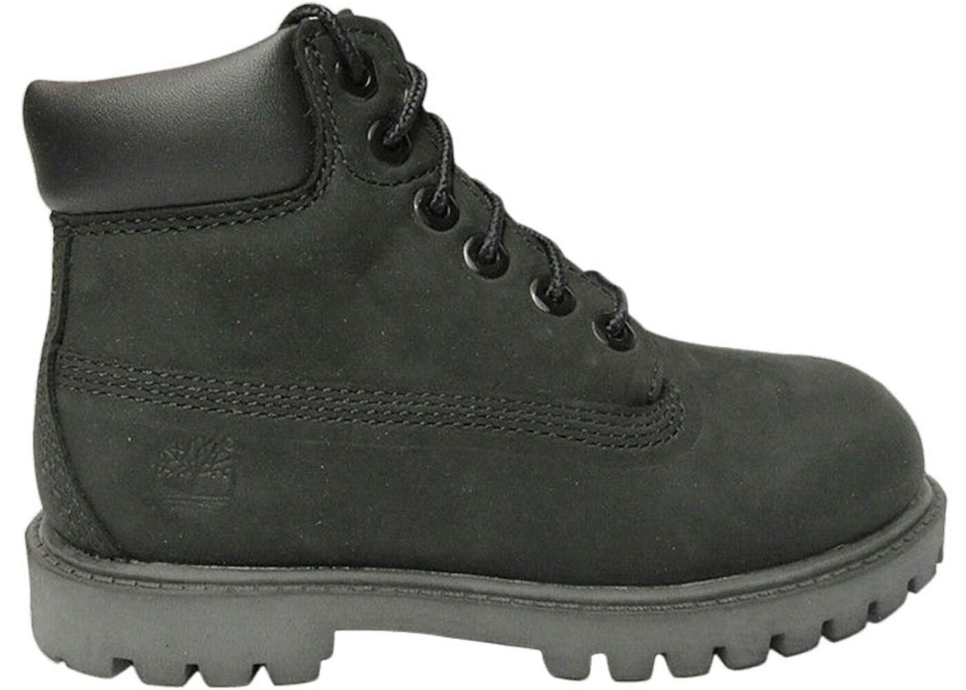 Timberland 6" Premium Boot Black Nubuck (Toddler) 2/2