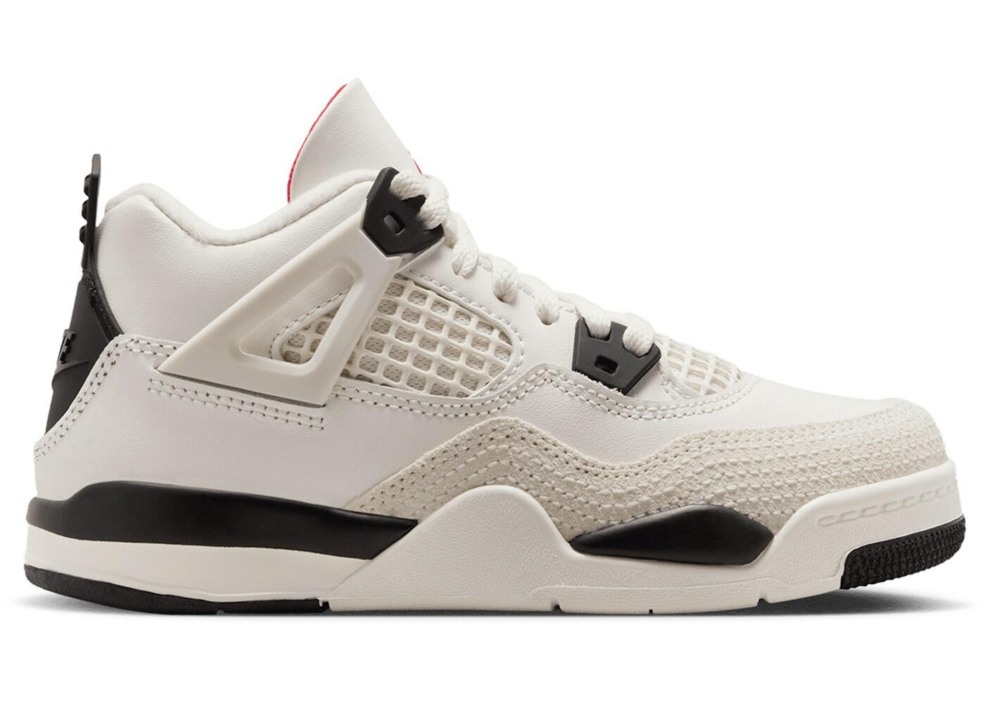 Nike PS Air Jordan 4 Retro OG - Sail, Schwarz, University Red 2/2