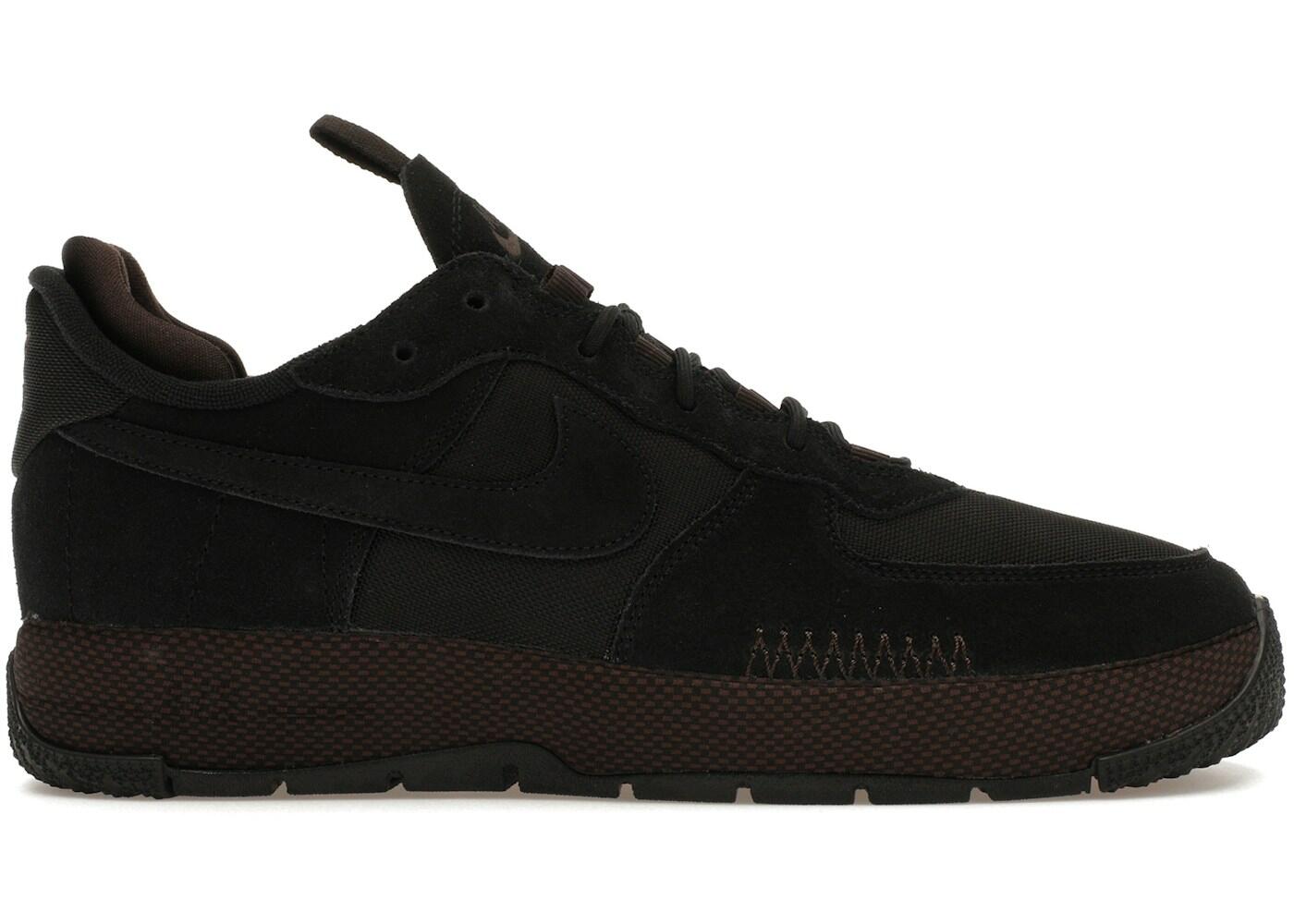 Nike Women's Air Force 1 Wild Black Velvet Brown 2/2