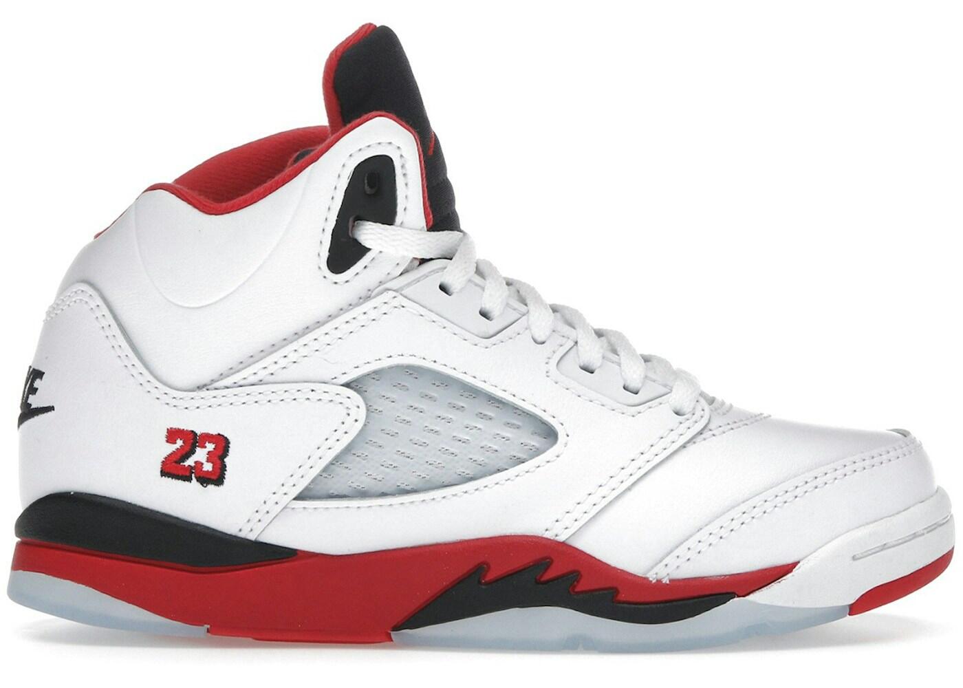 Jordan 5 Retro Fire Red Black Tongue (2025) (PS) 2/2