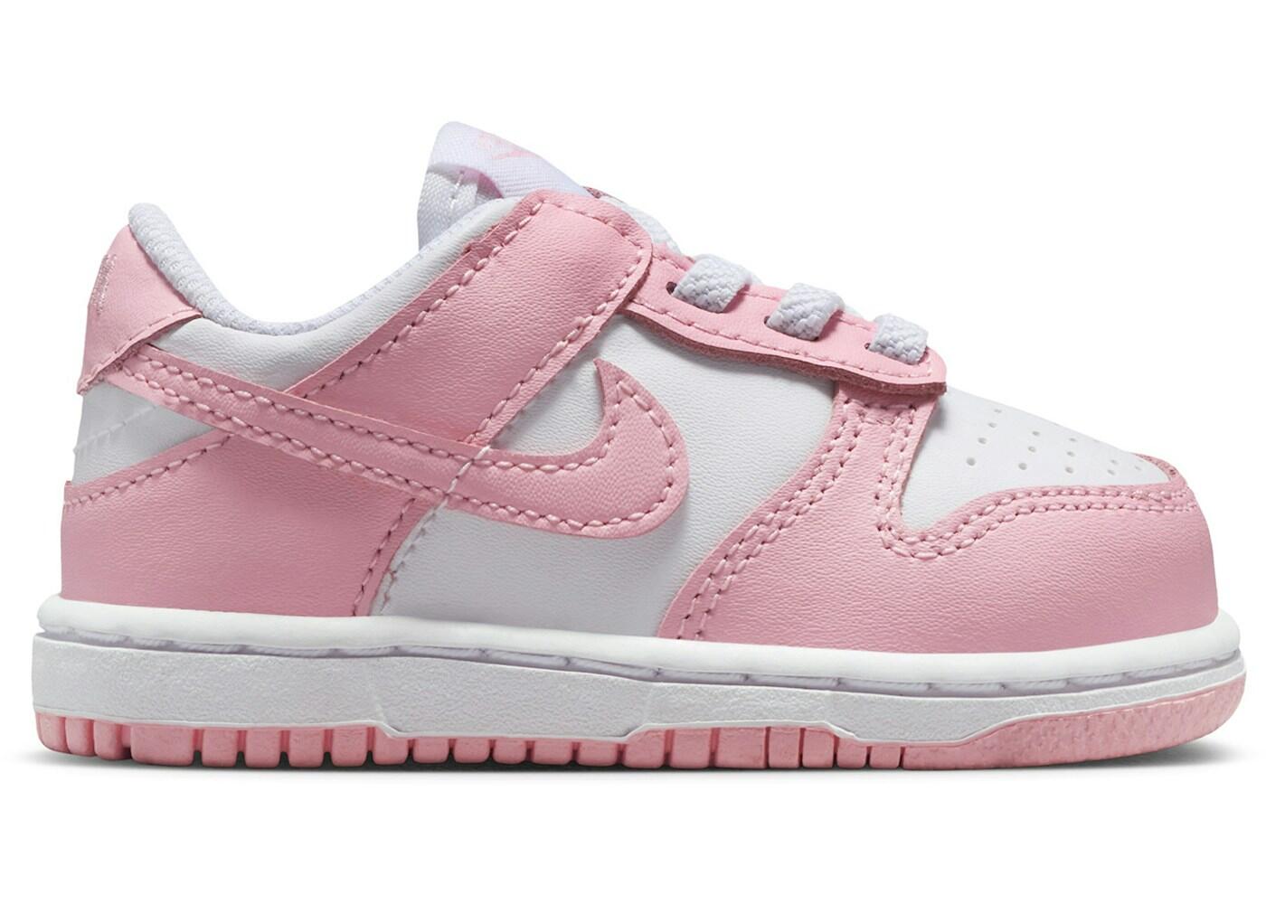 Nike TD Dunk Low bambino - White / Medium Soft Pink 2/2