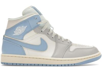 Jordan Air Jordan 1 Mid Psychic Blue Sail Coconut Milk (Women's)