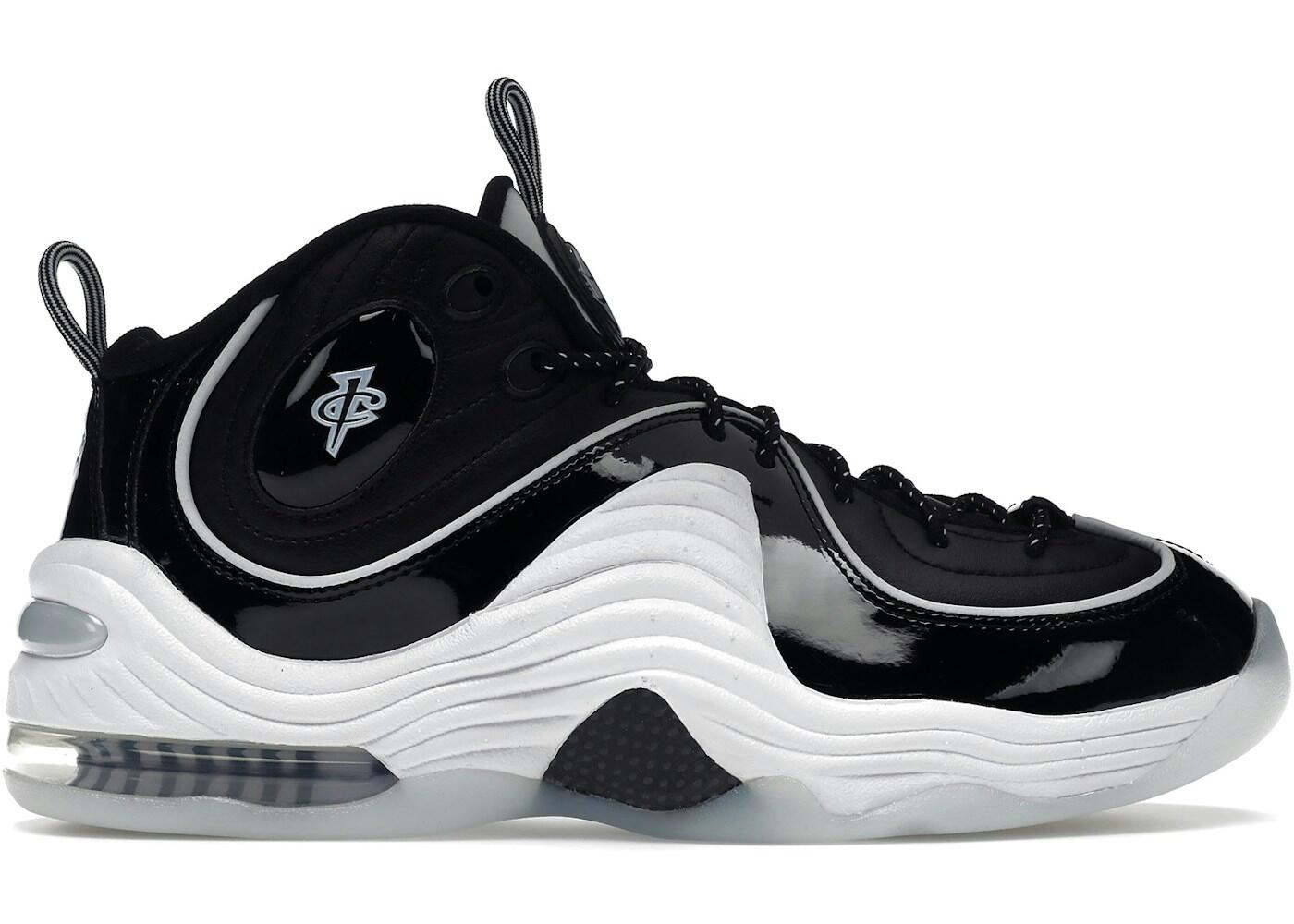 Nike Air Penny 2 Black Patent Football Gray 2/2