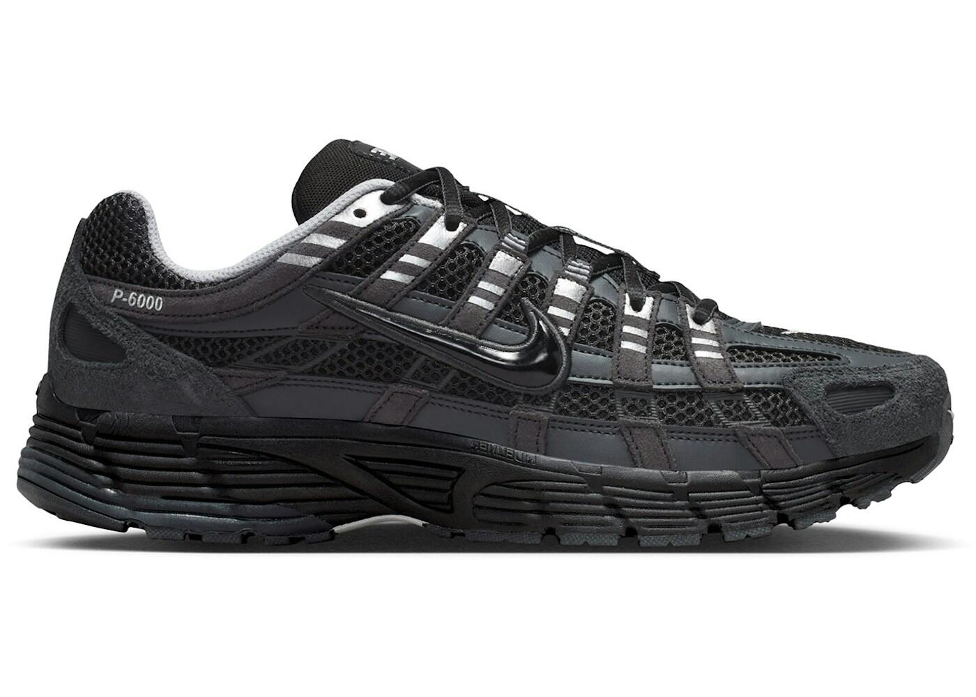 Nike P-6000 SE Anthracite Suede Black Chrome Metallic Silver 2/2