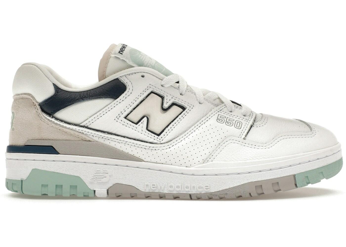 New Balance 550 White Winter Fog Navy 2/2