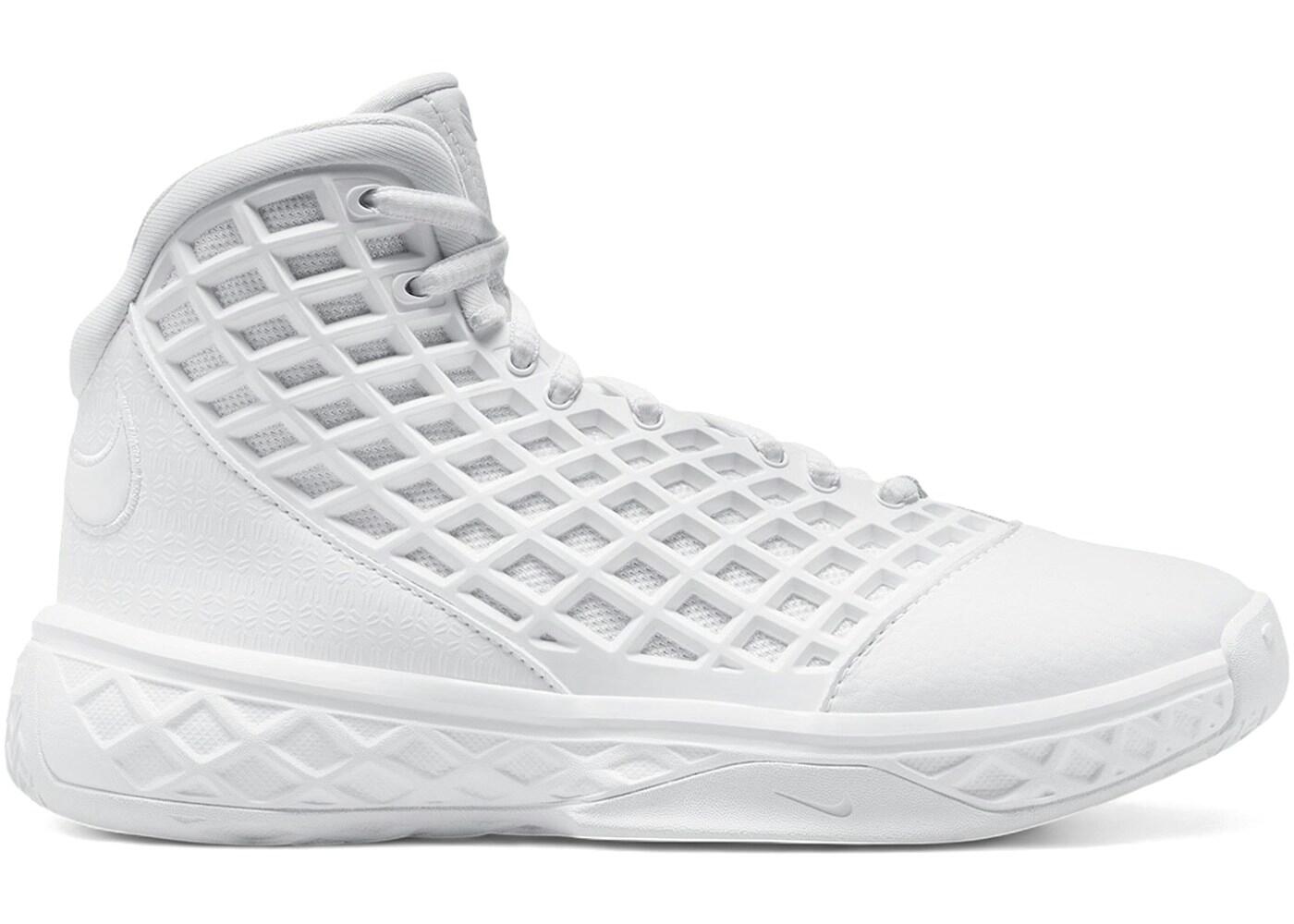 Nike Kobe III chaussures enfant blanches - montantes pour marche sportive. 2/2