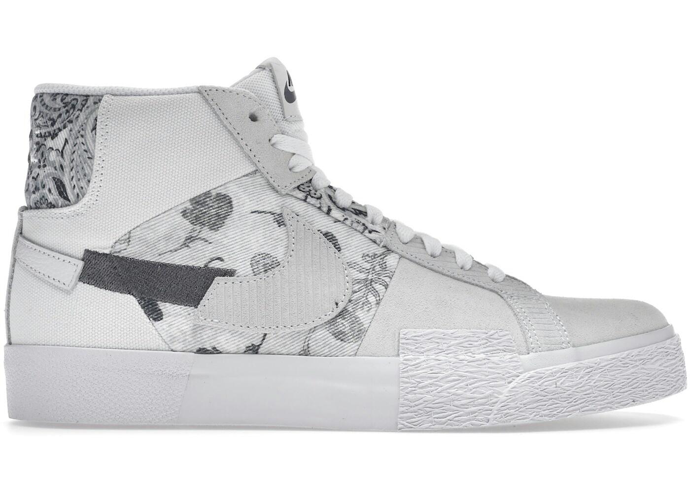 Nike SB Zoom Blazer Mid Premium Floral White Grey 2/2