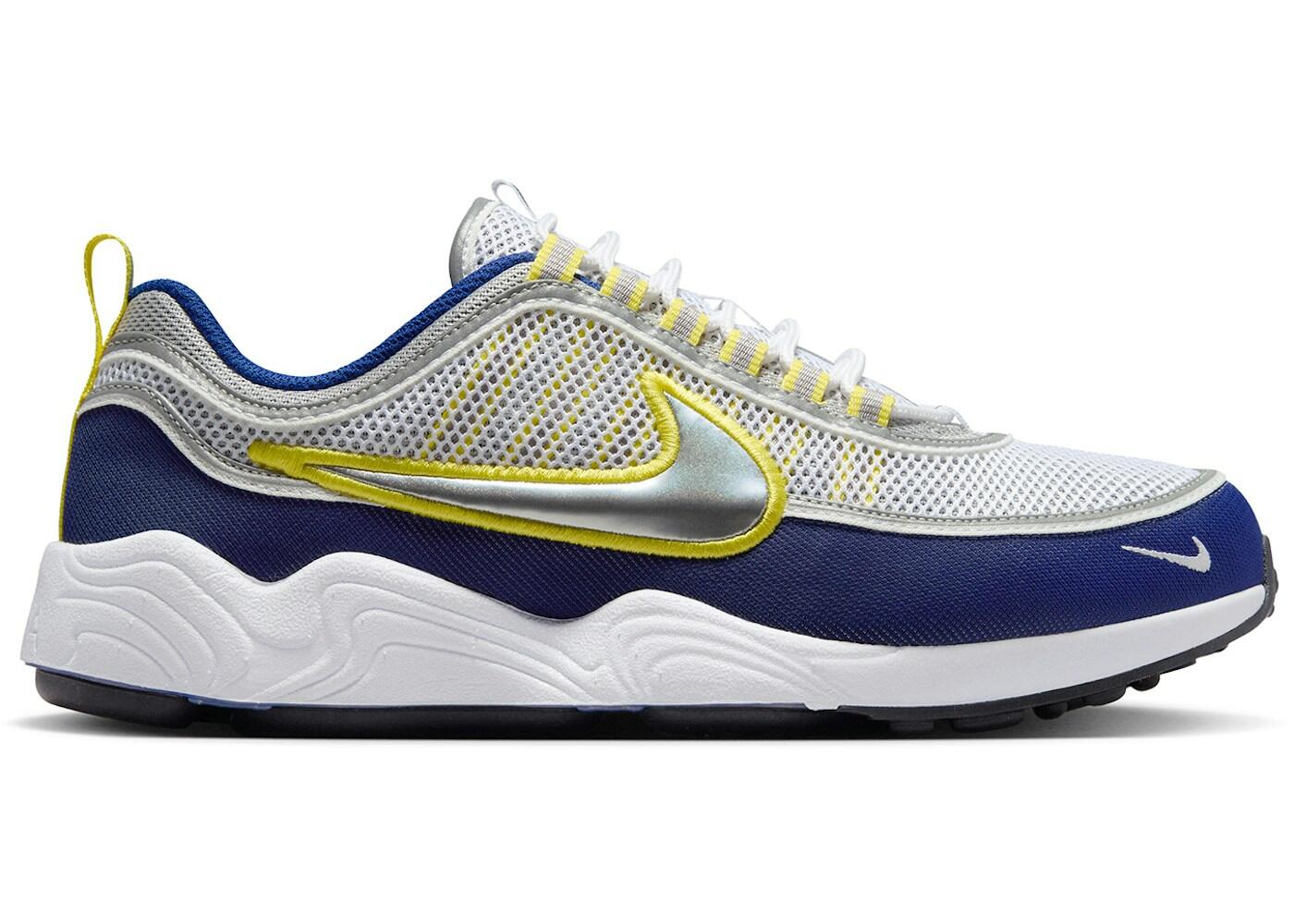 Nike Air Zoom Spiridon SP White Metallic Silver Deep Royal Blue 2/2