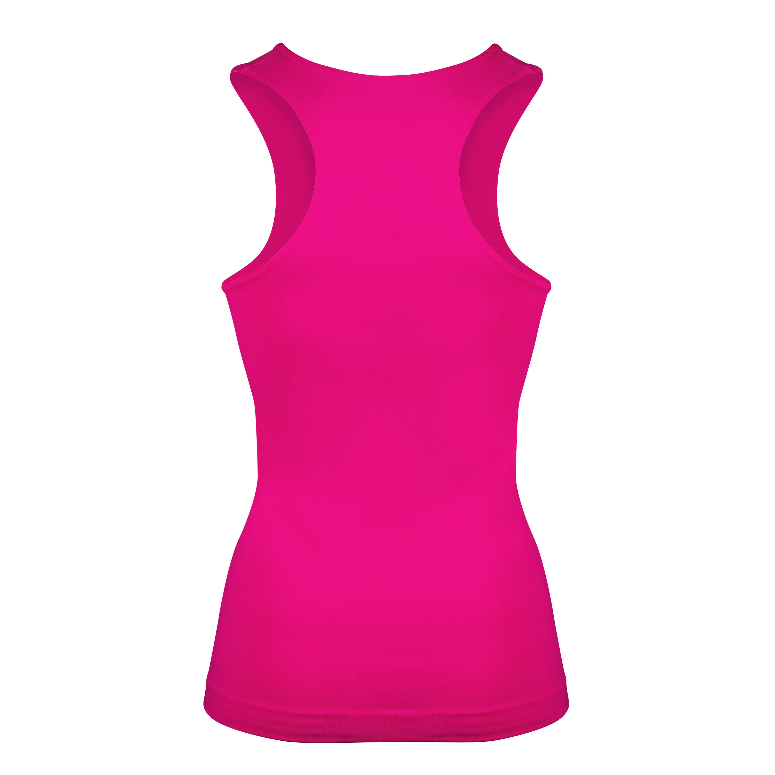 débardeur fitness technique femme Q-skin fuchsia 3/5