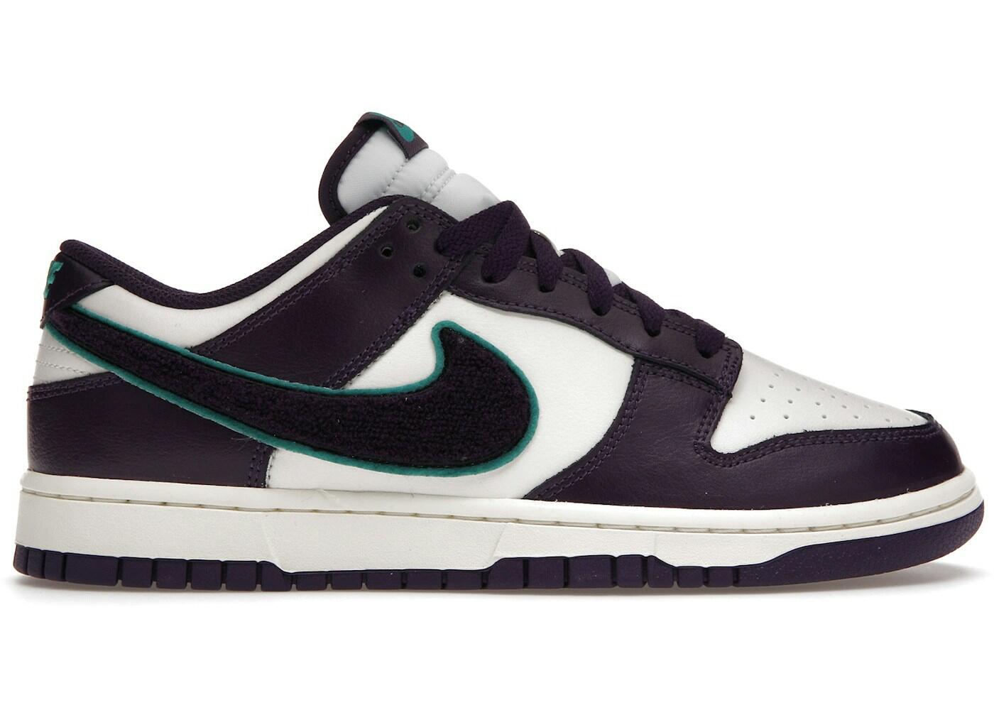 Nike Dunk Low Chenille Swoosh Sail Grand Purple 2/2