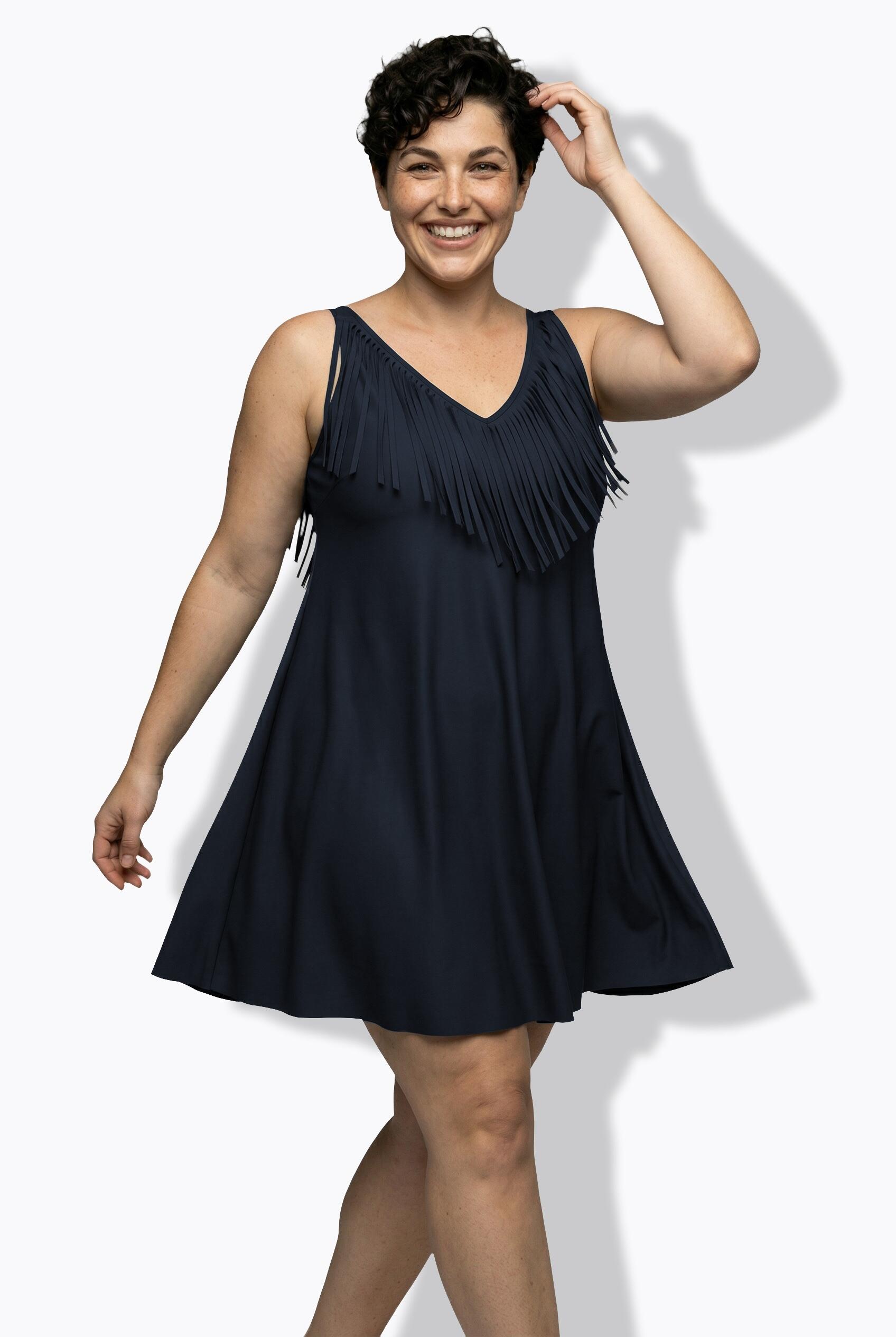 Dames Badjurk hartvormige halslijn beugels zachte cups gerecycled 5/7