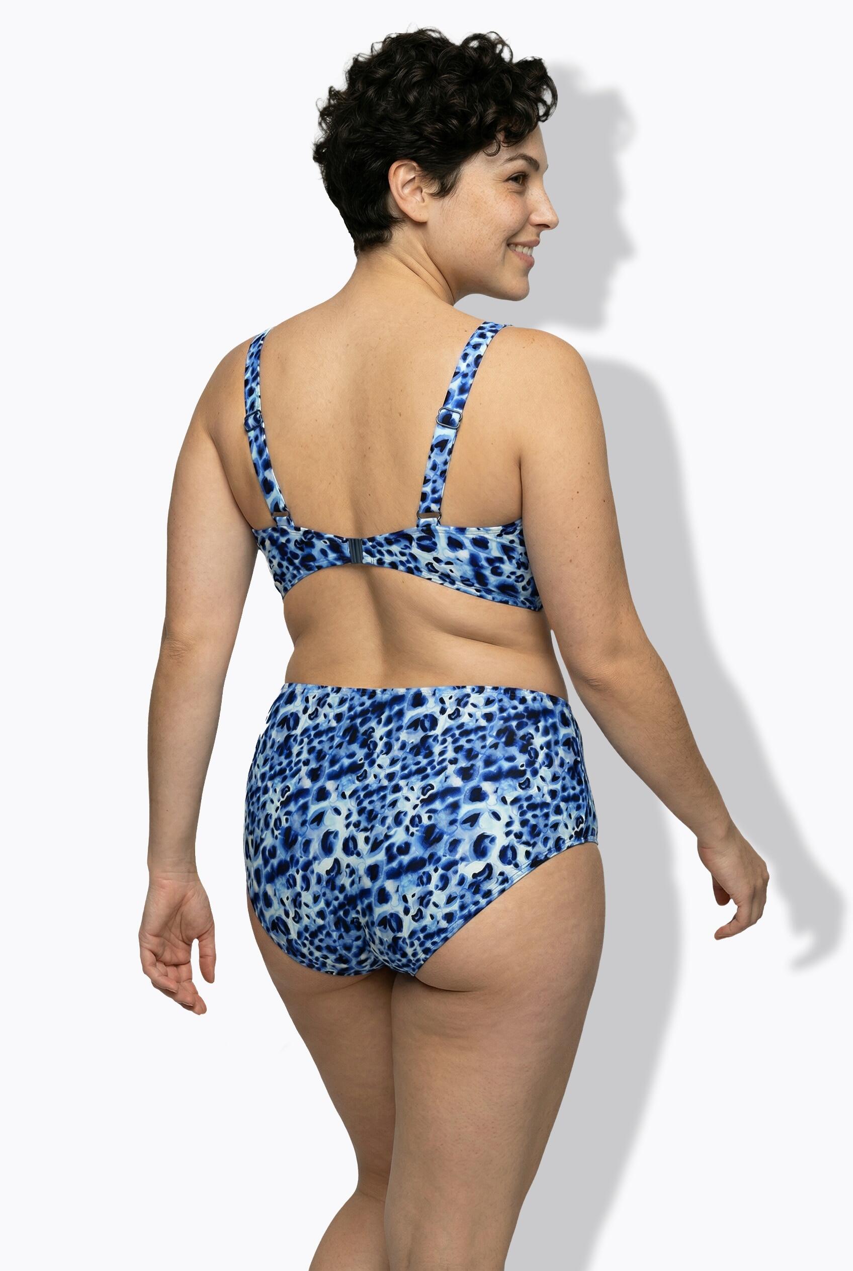 Femme Bikini à bonnets souples motif animal et bretelles ajustables 2/7