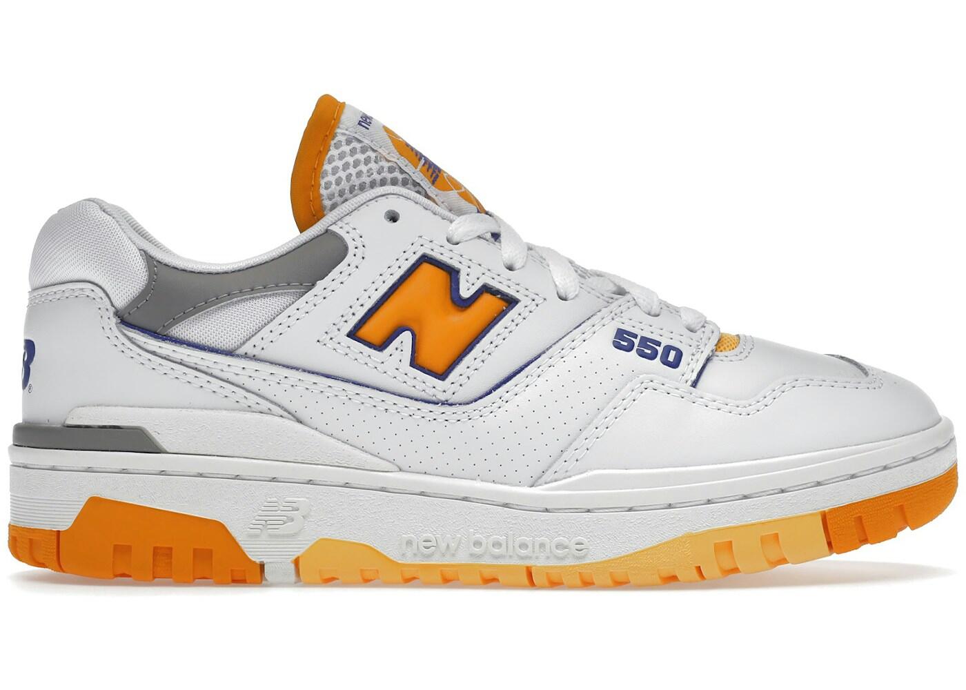 New Balance 550 White Vibrant Orange 2/2