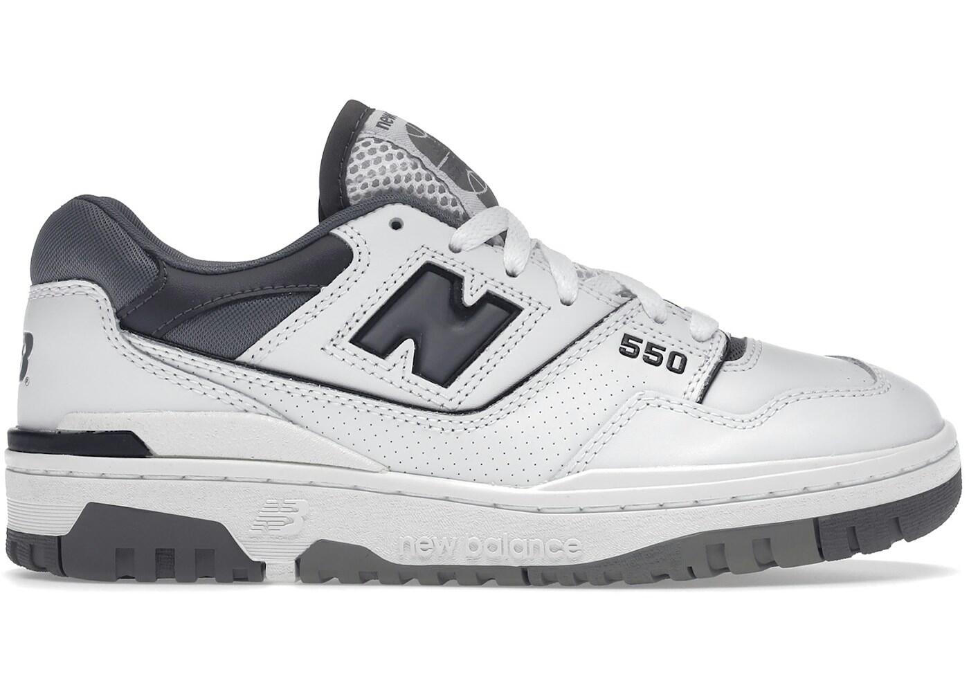 New Balance 550 White Grey Dark Grey 2/3