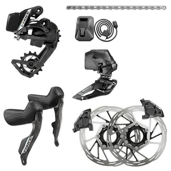 Groupe complet vélo Sram Force AXS 2x E1 (x9)