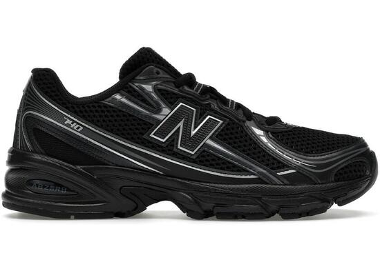 New Balance 740 Kinder Schwarz Silber Metallic