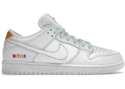 Scarpe - skate - sb dunk low pro be true - bianco/multicolore