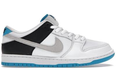 Schoenen - skateboard - unisex - sb dunk low pro laser blue - wit/grijs