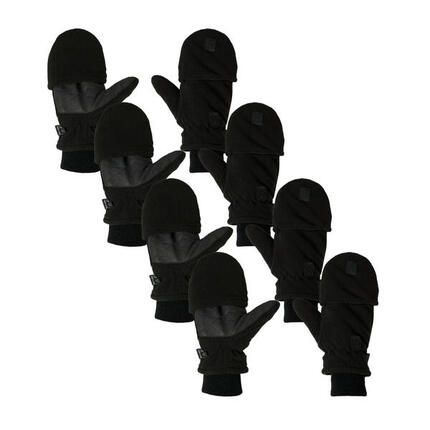 Heatkeeper - Thermo Handschoenen fingertop - Heren - Zwart - 4-Paar