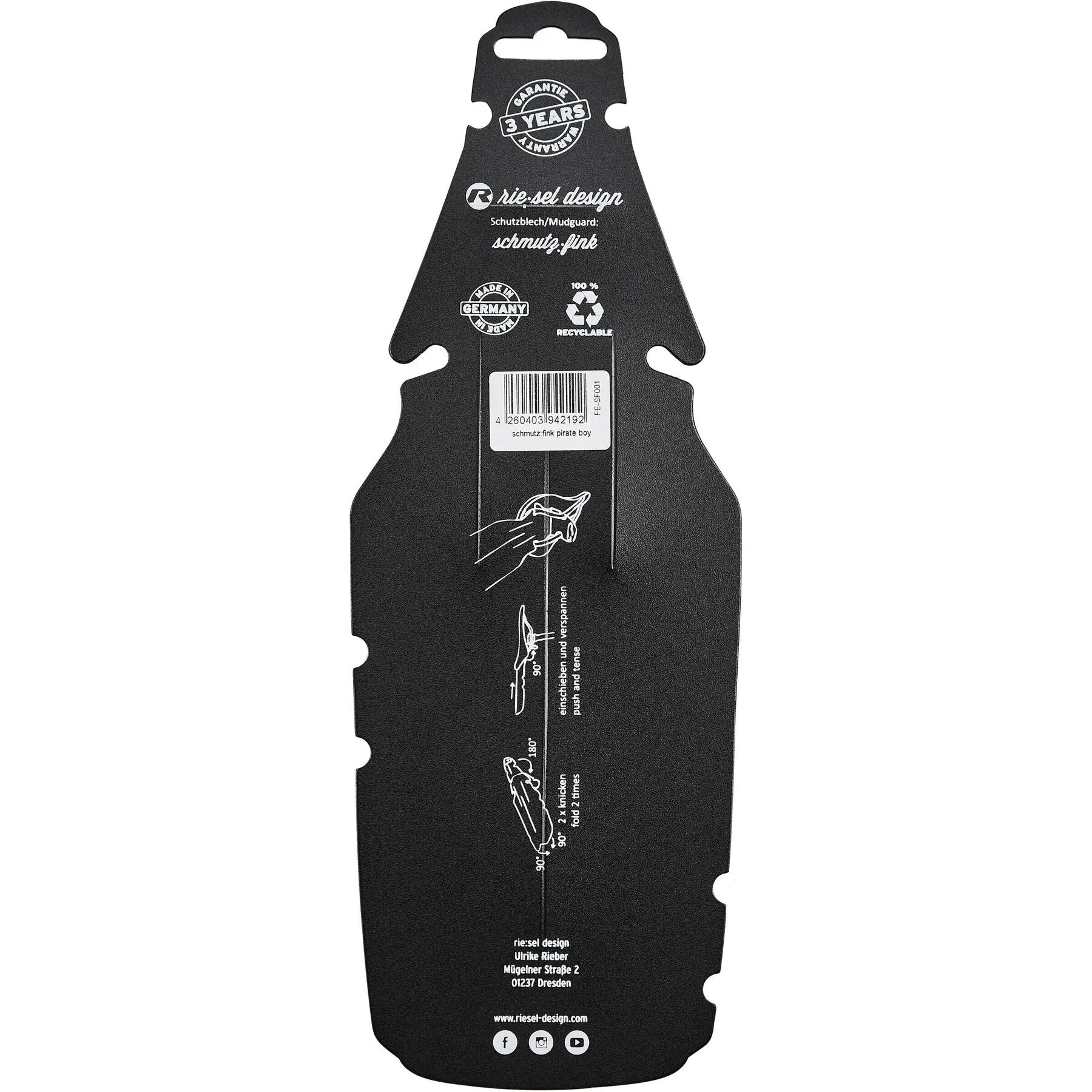 Guarda-lamas traseiro para crianças Riesel Design Schmutz:Fink 3/3