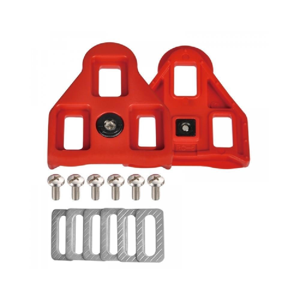 Look Delta 9 Degree Replacement Road Bike Cleats - Red 1/1