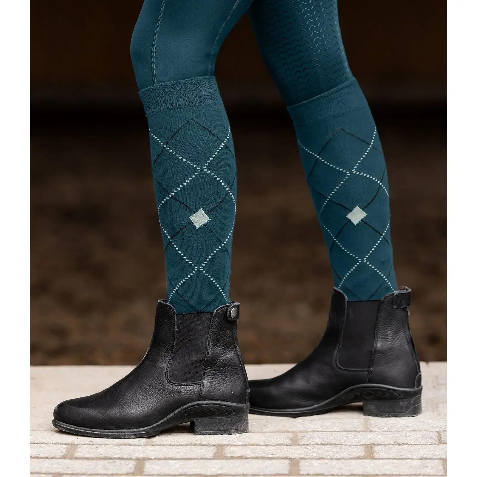 Calze da equitazione da donna ELT Argyle 2/3