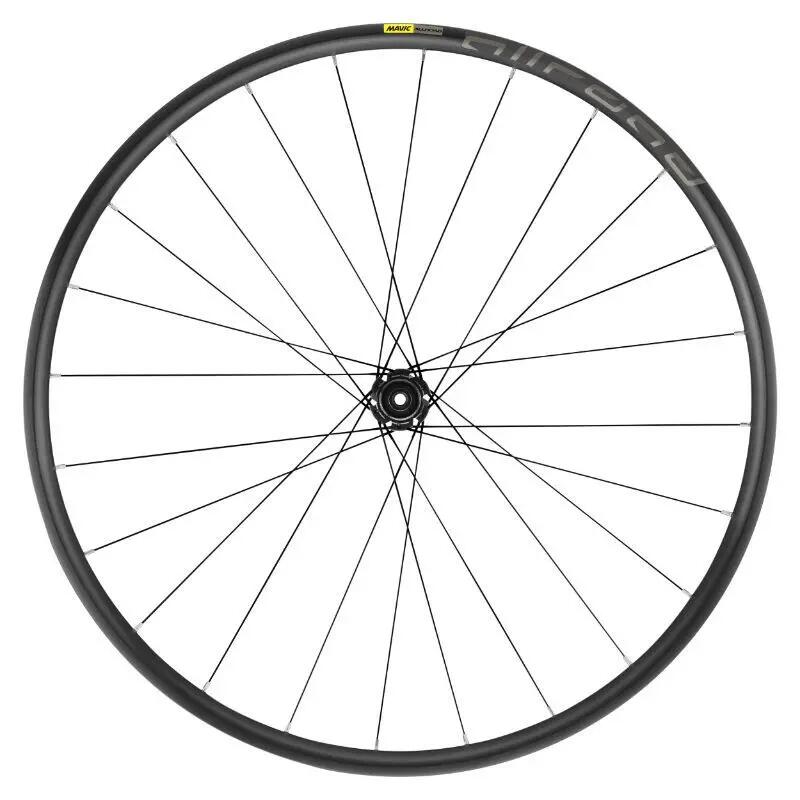 Koło gravel przednie 6 otworów, oś przezroczysta, kaseta, obręcz Mavic 700 Allro