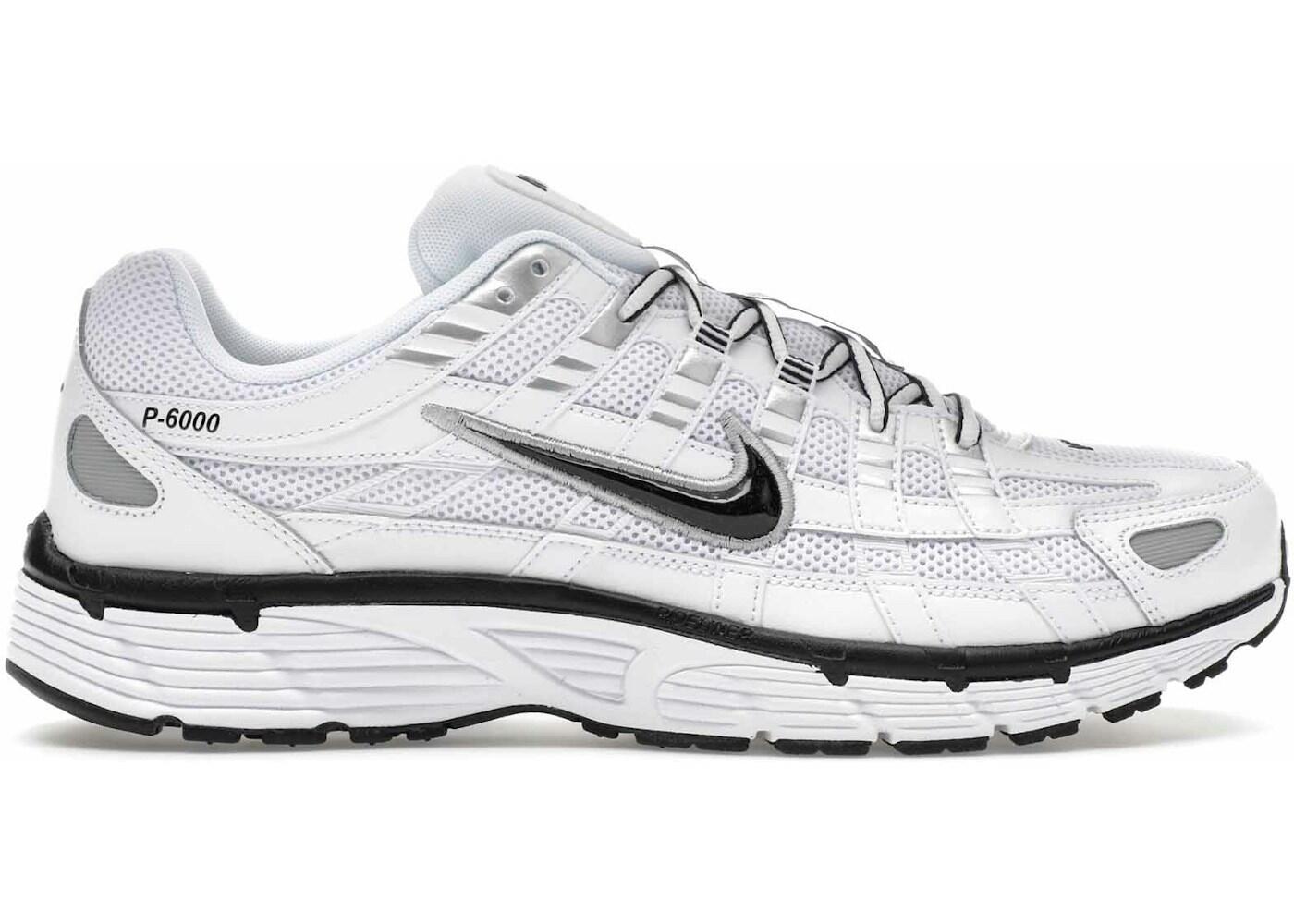 Nike P-6000 White Metallic Silver Black 2/2