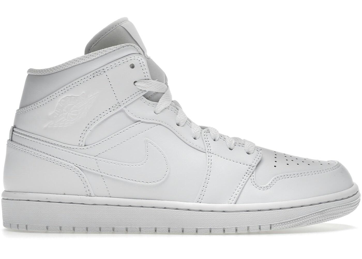 Jordan 1 Mid Triple White 2/2