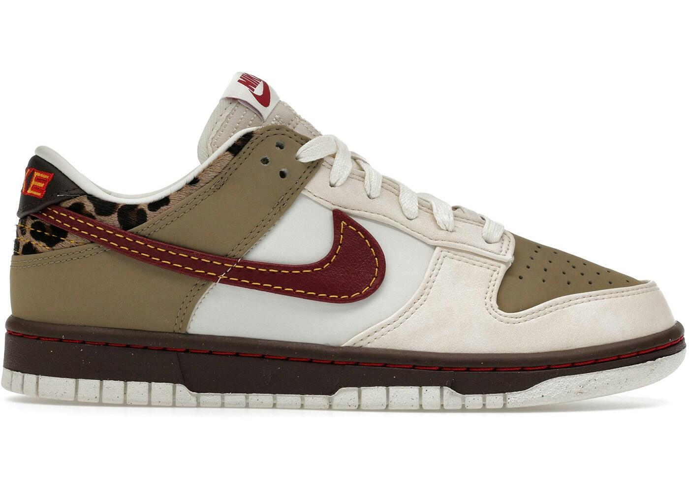 Nike Dunk Low Retro Khaki Team Red Pearl White Damen 2/2