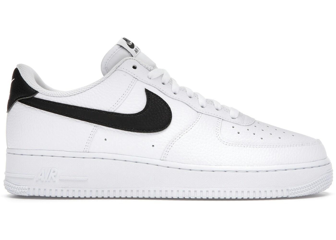 Nike Air Force 1 Low '07 White Black Pebbled Leather 2/2