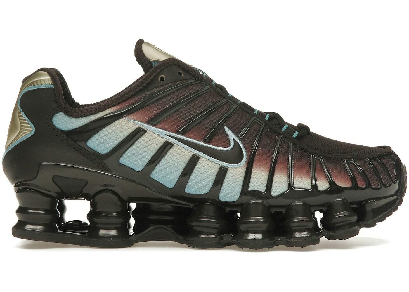 Nike Shox TL Velvet Brown Desert Khaki Denim Turquoise Femme 2/2