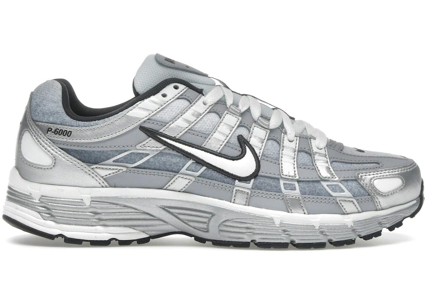Nike P-6000 Metallic Silver Summit White-Wolf Grey 2/7