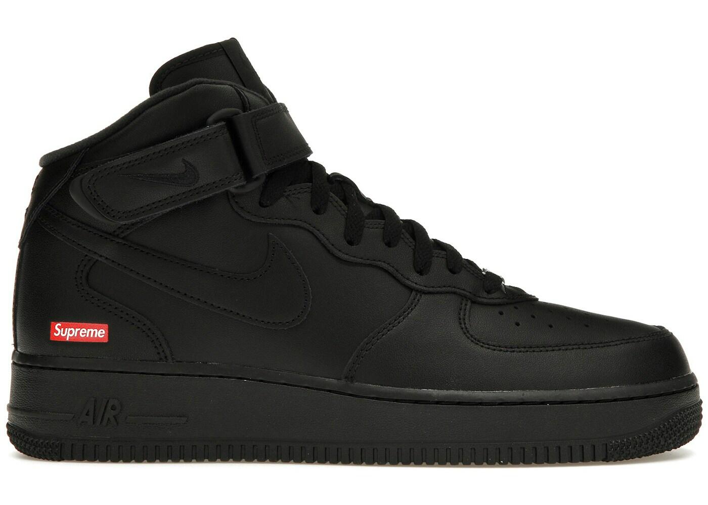 Nike Air Force 1 Mid Supreme Black 2/2