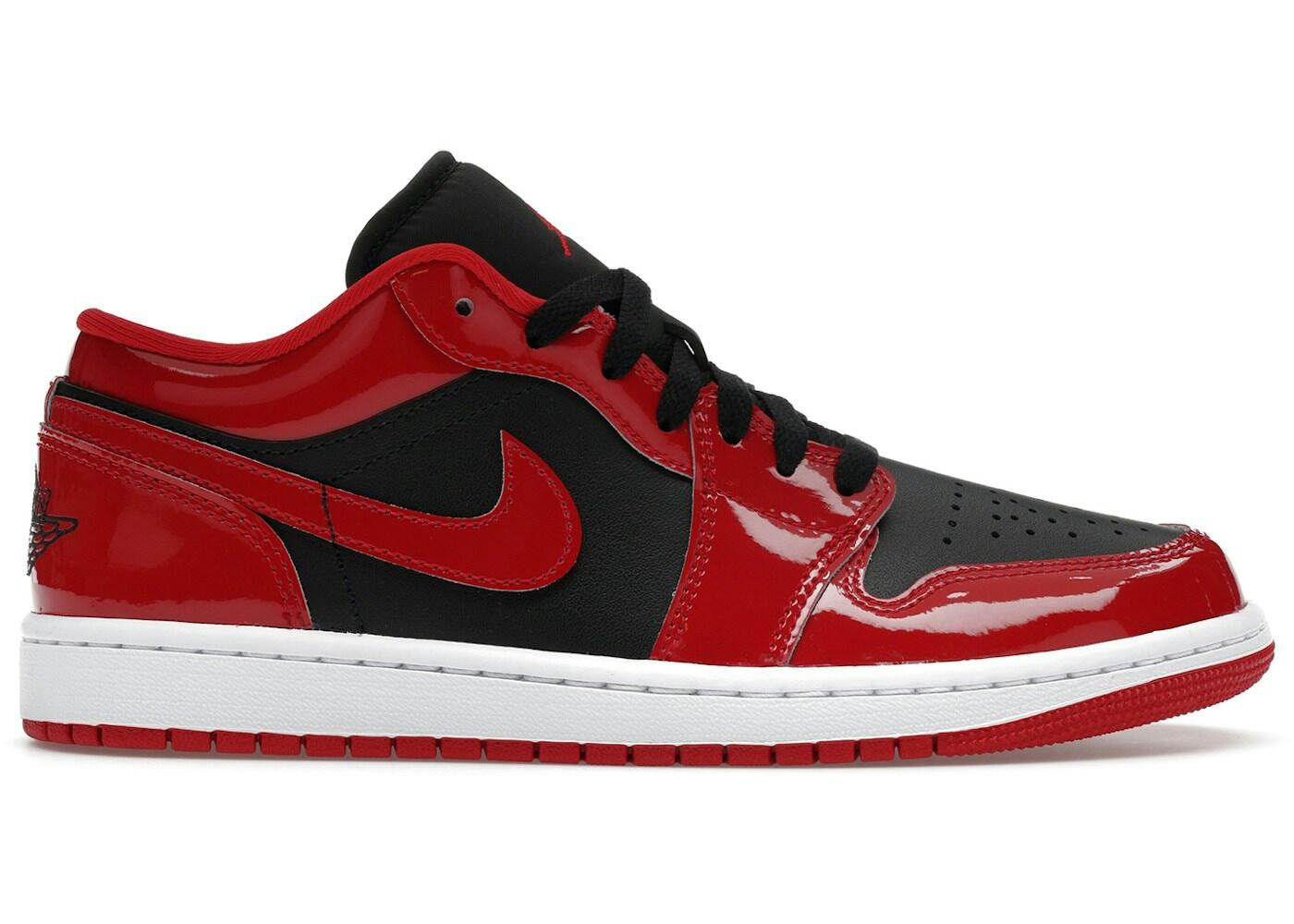 Air Jordan 1 Low SE Patent Varsity Red Black 2/2