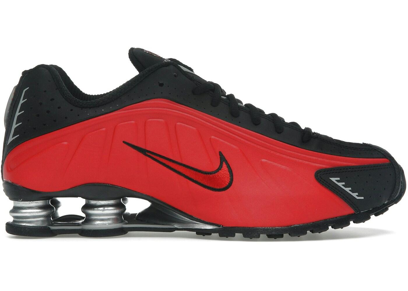 Nike Shox R4 University Red Black Metallic Silver 2/2