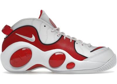 Heren air zoom 95 flight leren schoenen (wit, rood)