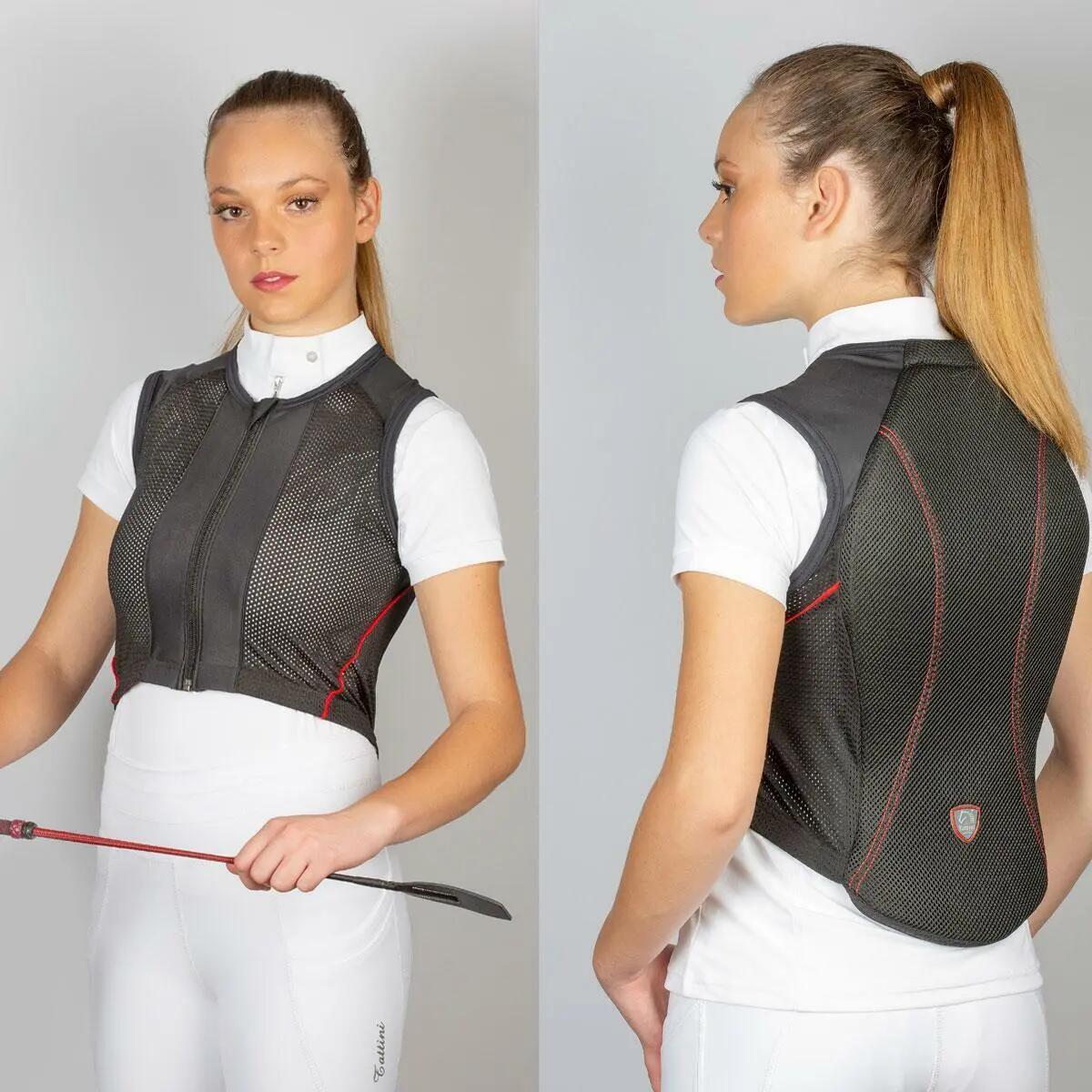 Tattini Protector De Costas Equestre Nível 2 Para Es Mulher Preto da Decathlon