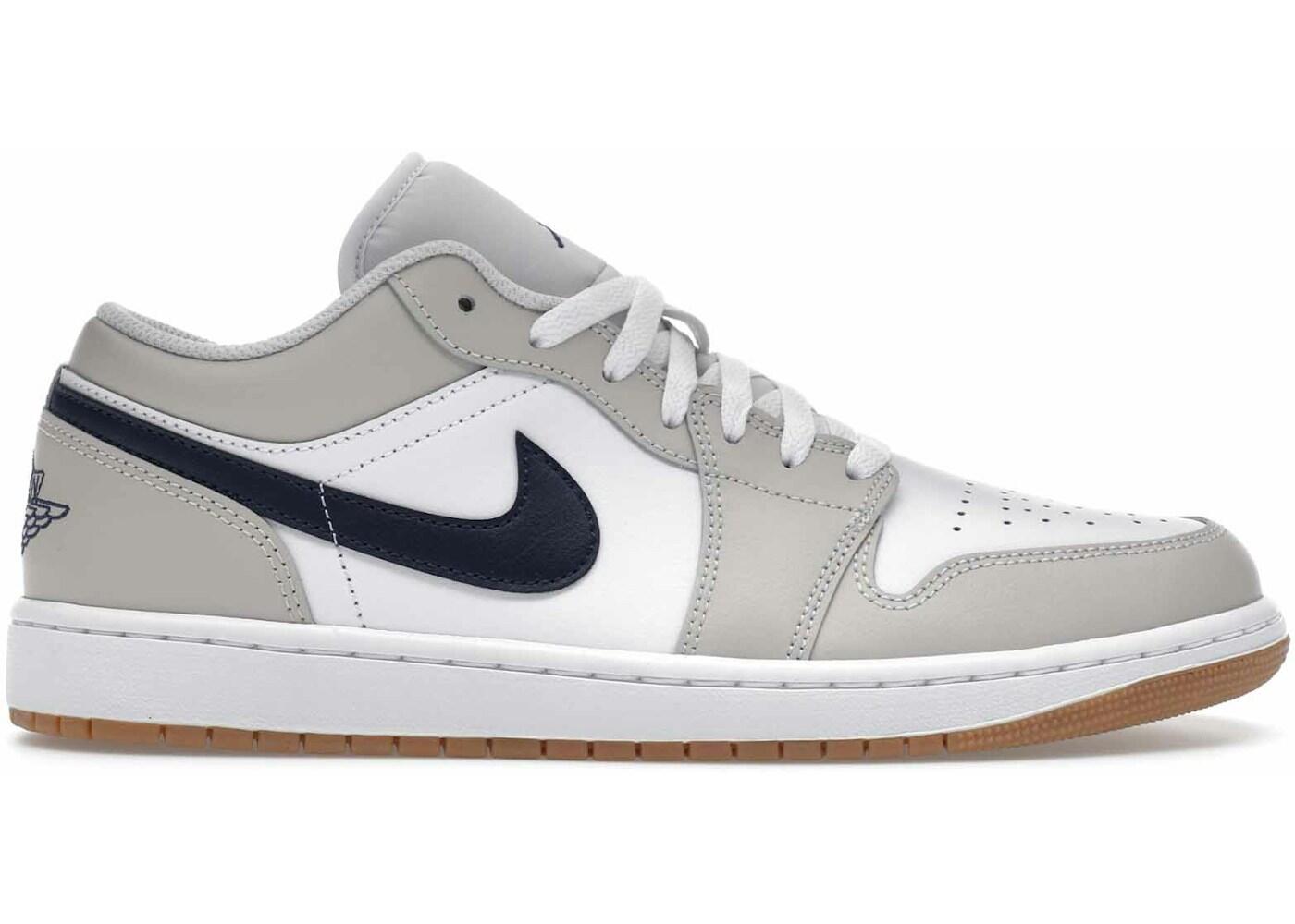 Jordan 1 Low Midnight Navy Neutral Grey 2/2