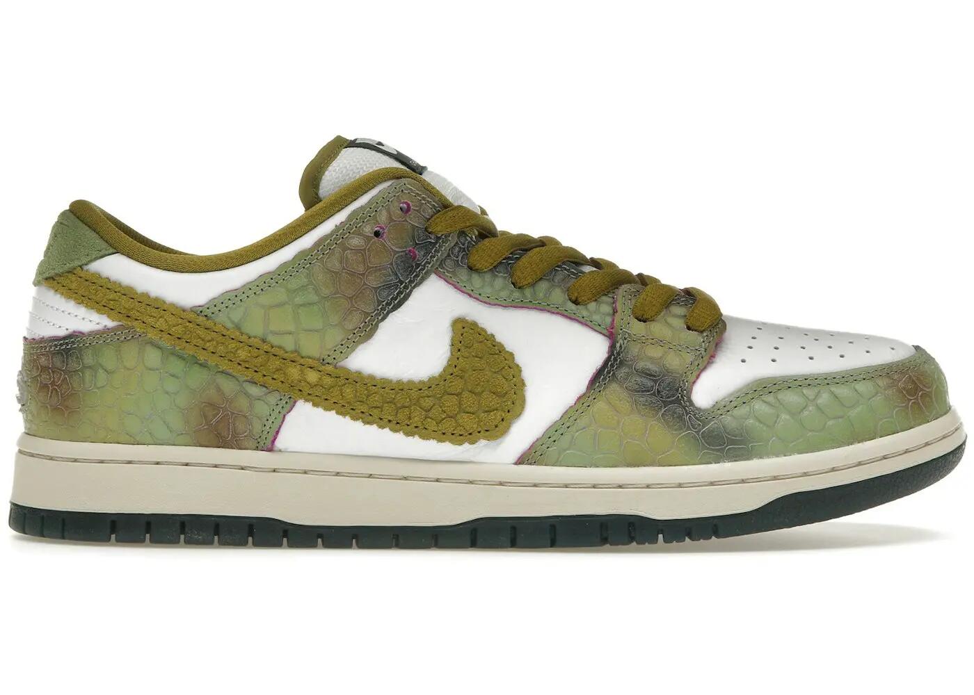 Skate - schuhe - sb dunk low alexis sablone - oil green 2/4