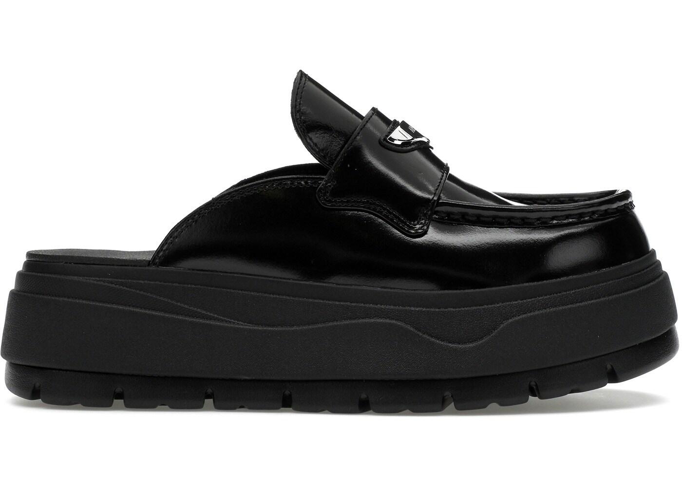 Jordan Damen-Mule Schwarz Metallic Silber 2/2
