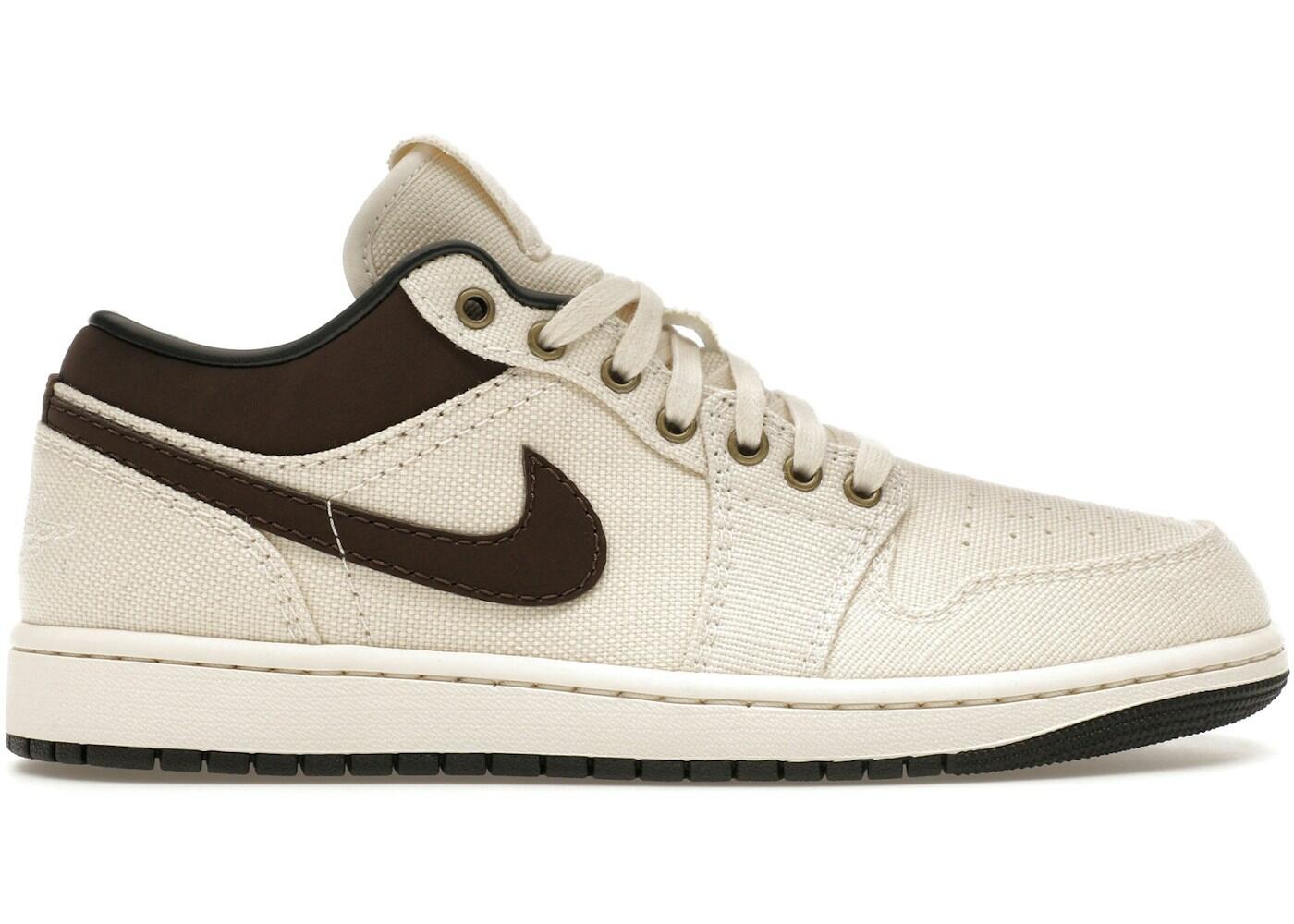 Jordan 1 Low Premium Pale Ivory Off Noir Baroque Brown 2/7