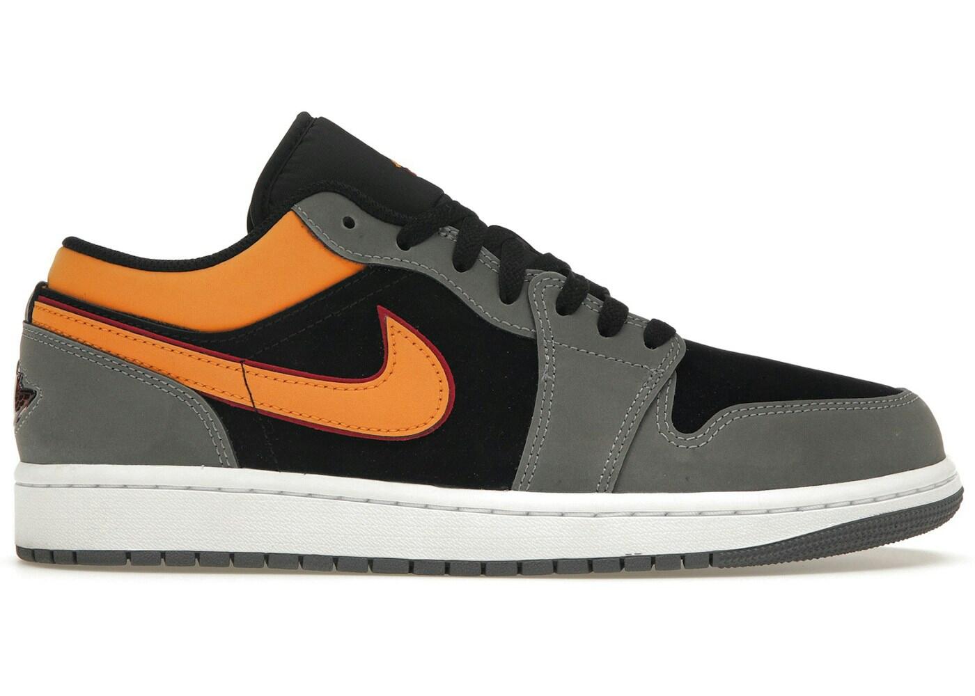 Air Jordan 1 Low Black Vivid Orange - Taille : 40.5 EU 2/3