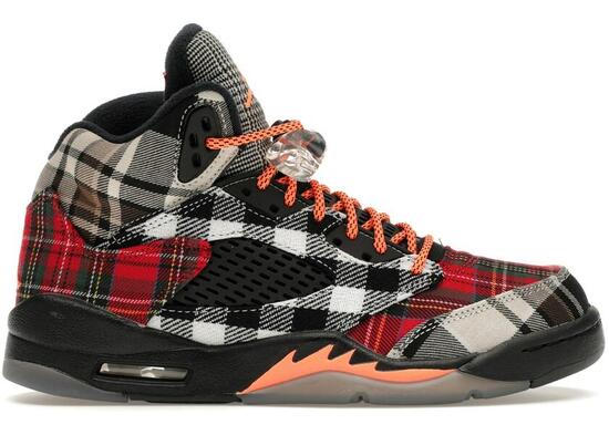 Jordan 5 Retro Plaid (GS) Baskets Montantes Enfants
