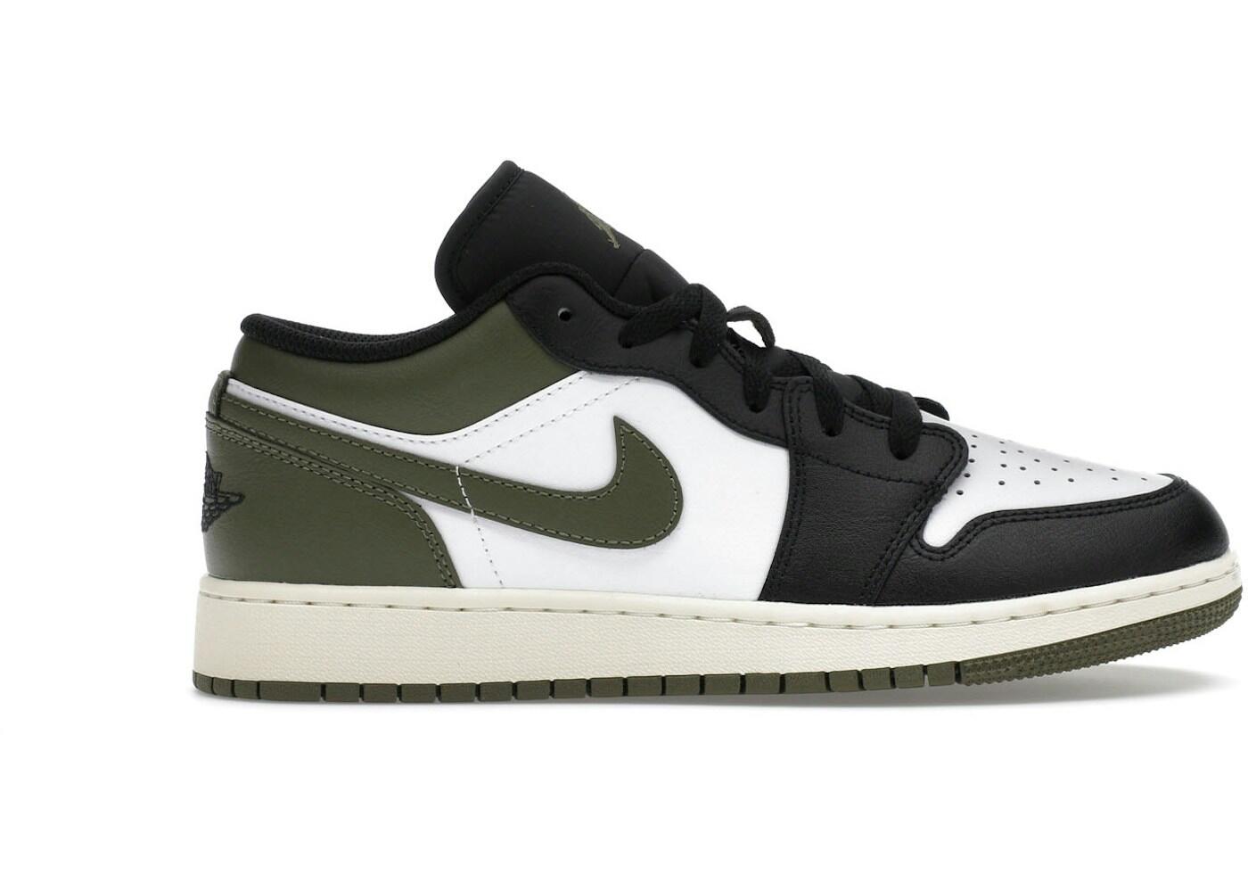 Jordan 1 Low Black Toe Medium Olive (GS) 2/2