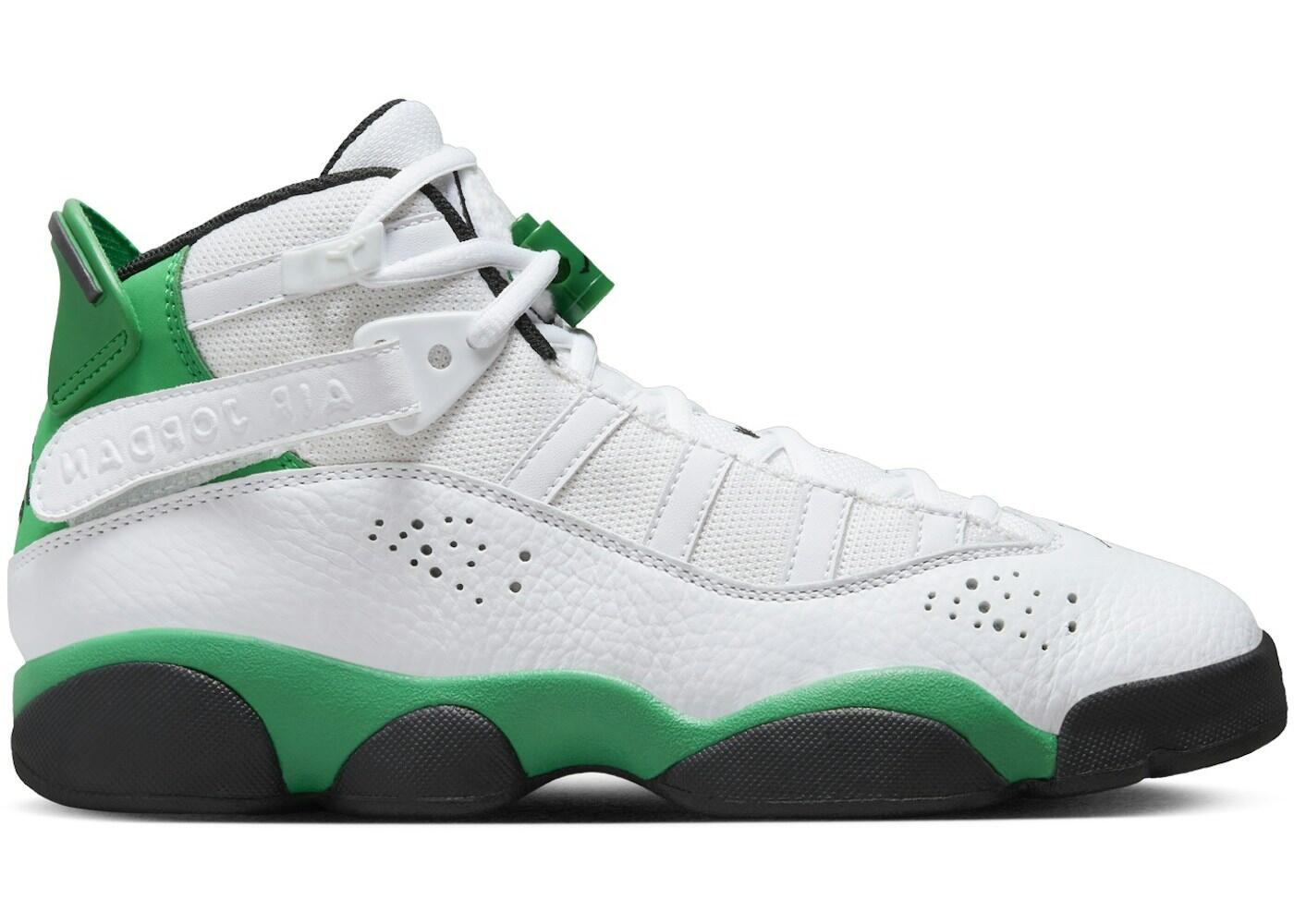 Jordan 6 Rings Enfant Blanc Noir Lucky Green 2/2