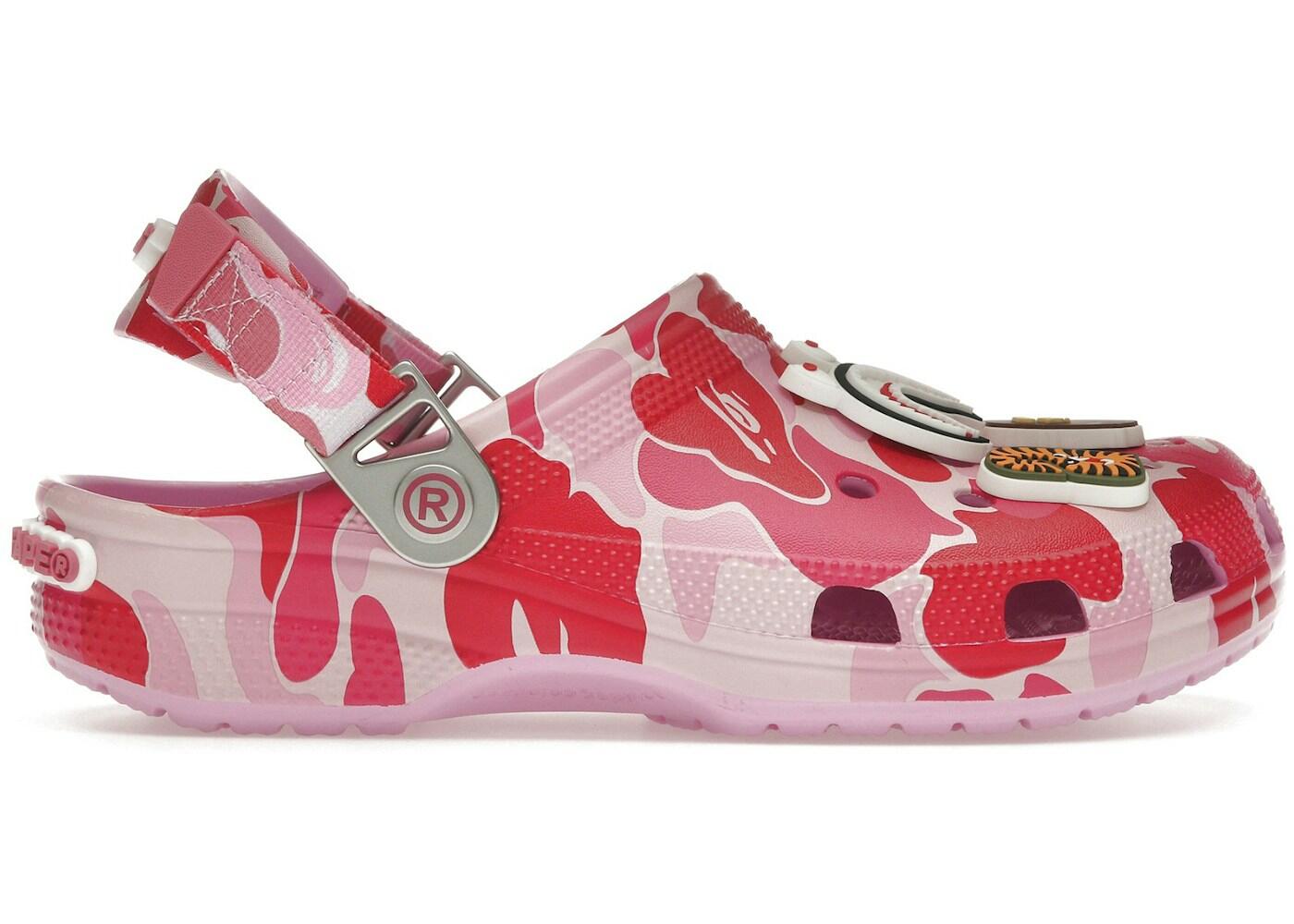 Crocs Classic Clog A Bathing Ape ABC Camo Pink 2/2