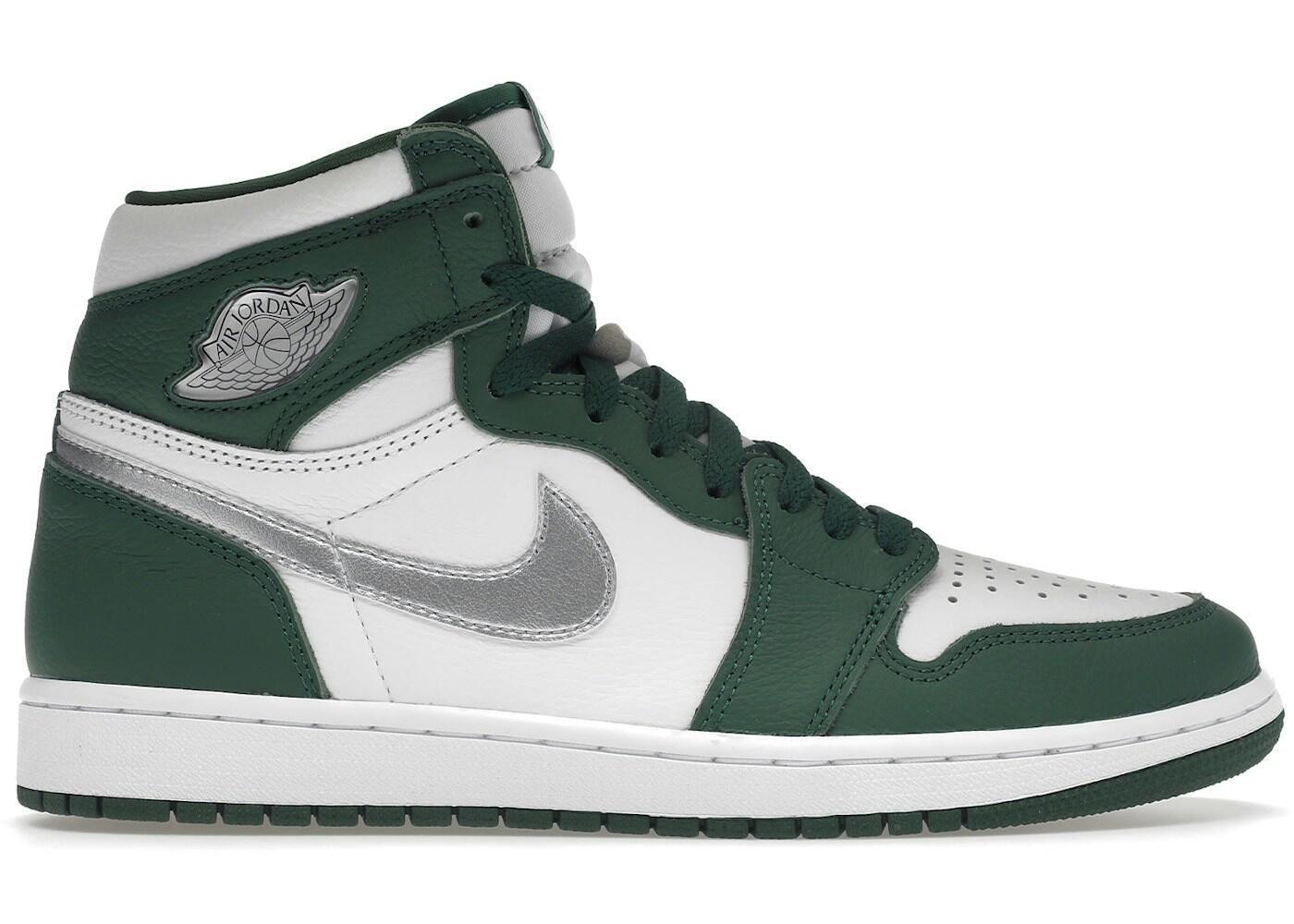 Schoenen - basketbal - air jordan 1 - hoge sneaker - gorge green/white 2/3